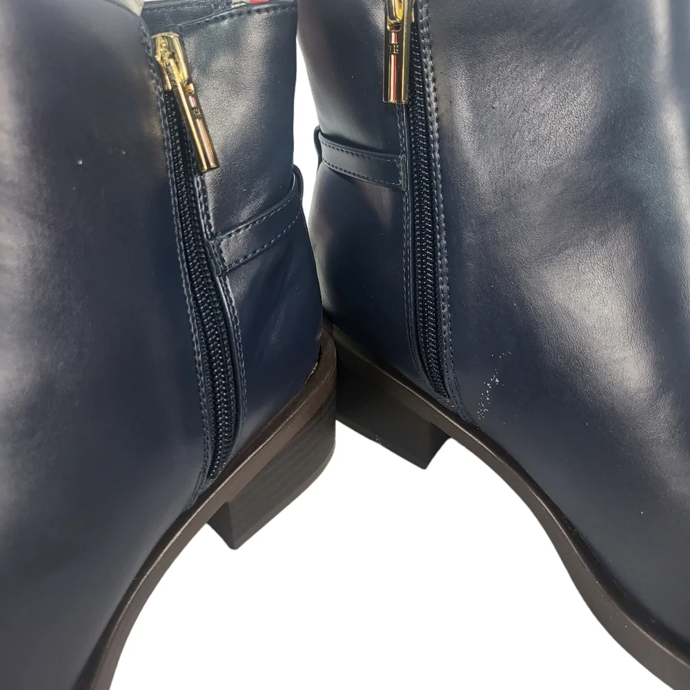 Tommy Hilfiger Imiera Ankle Boot Dark Blue 5.5 - Picture 6 of 8